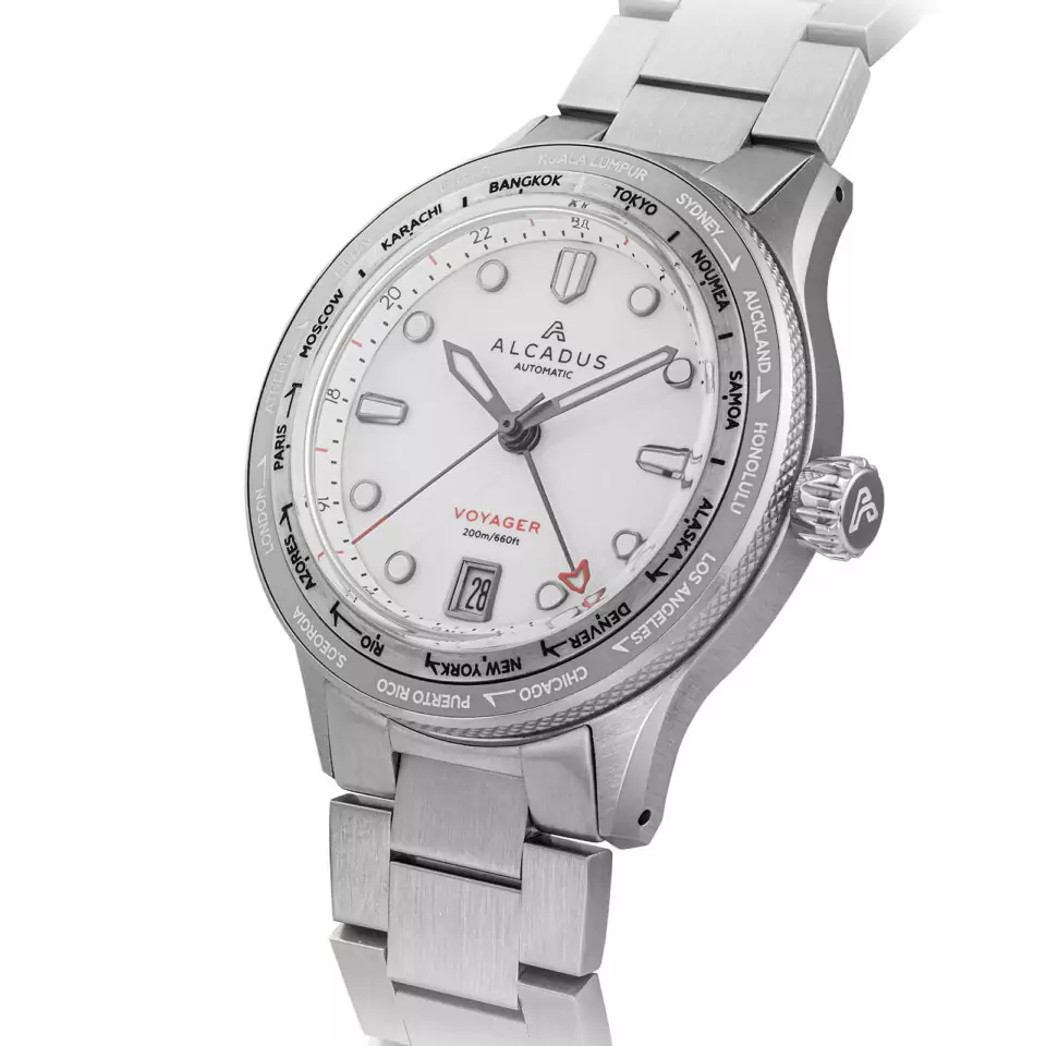 Voyager Worldtimer GMT -  Arctic White (Pre-Order)