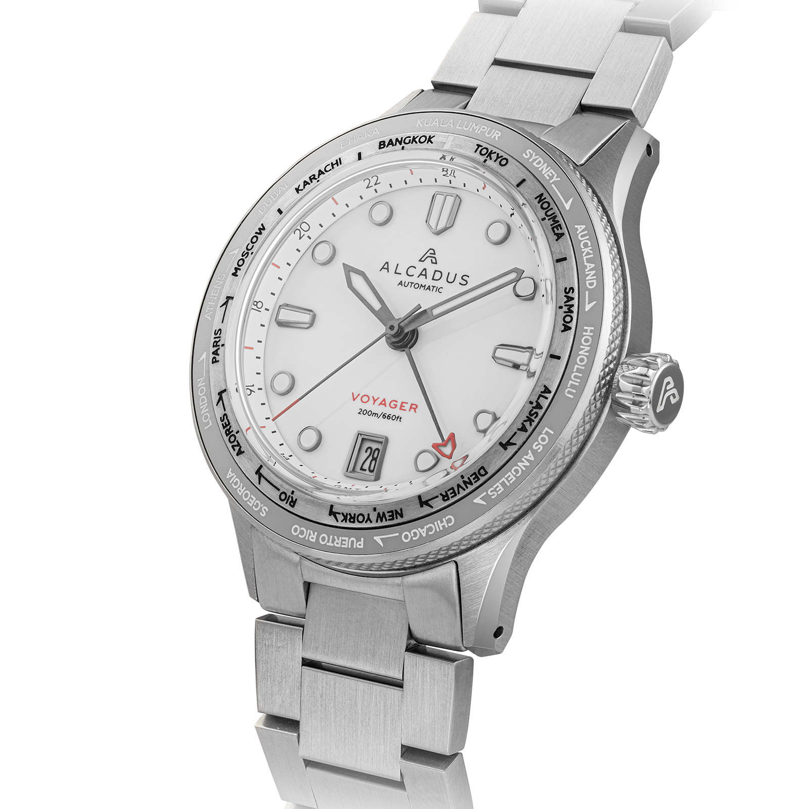 Alcadus Watches Voyager Worldtimer GMT