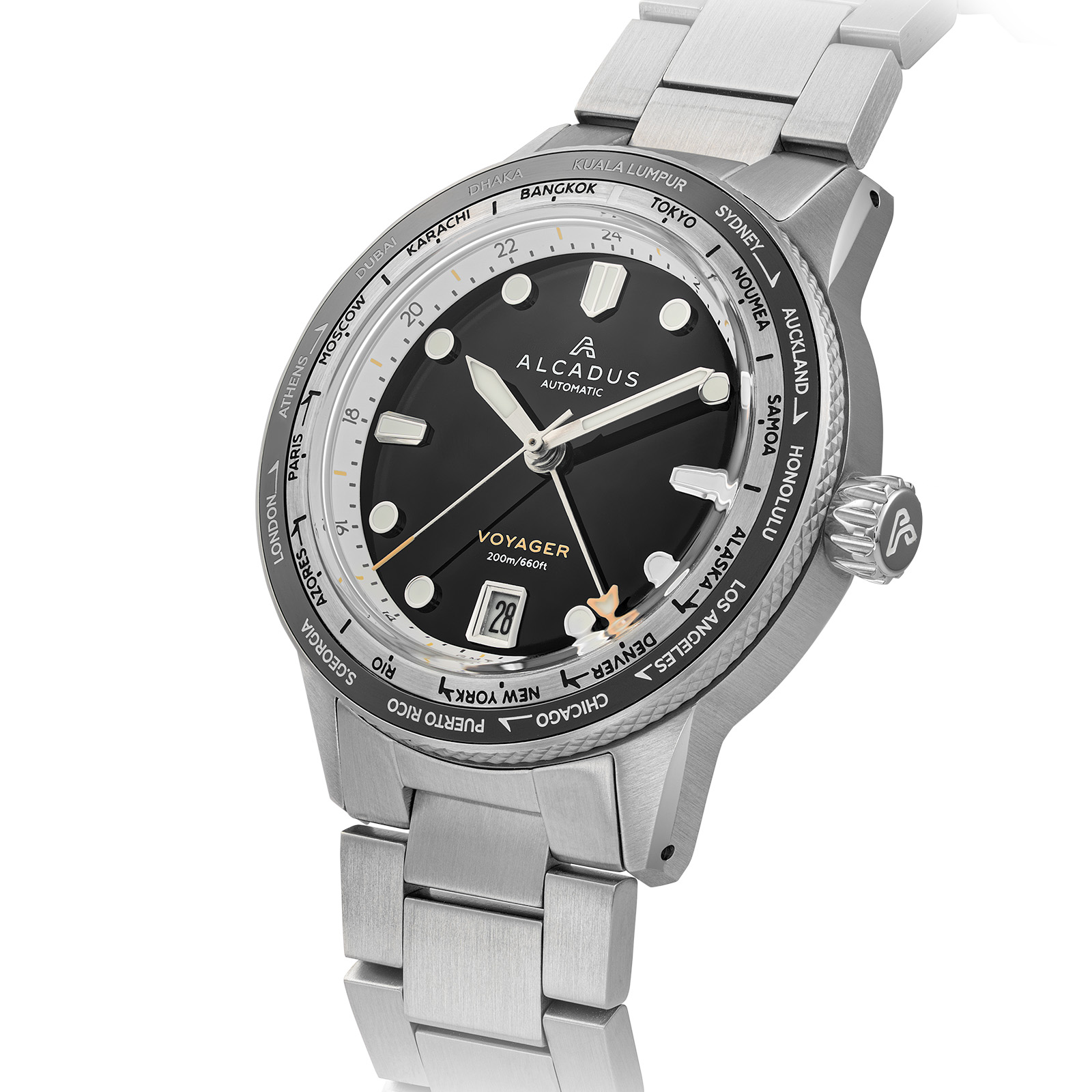 Alcadus Watches Voyager Worldtimer GMT