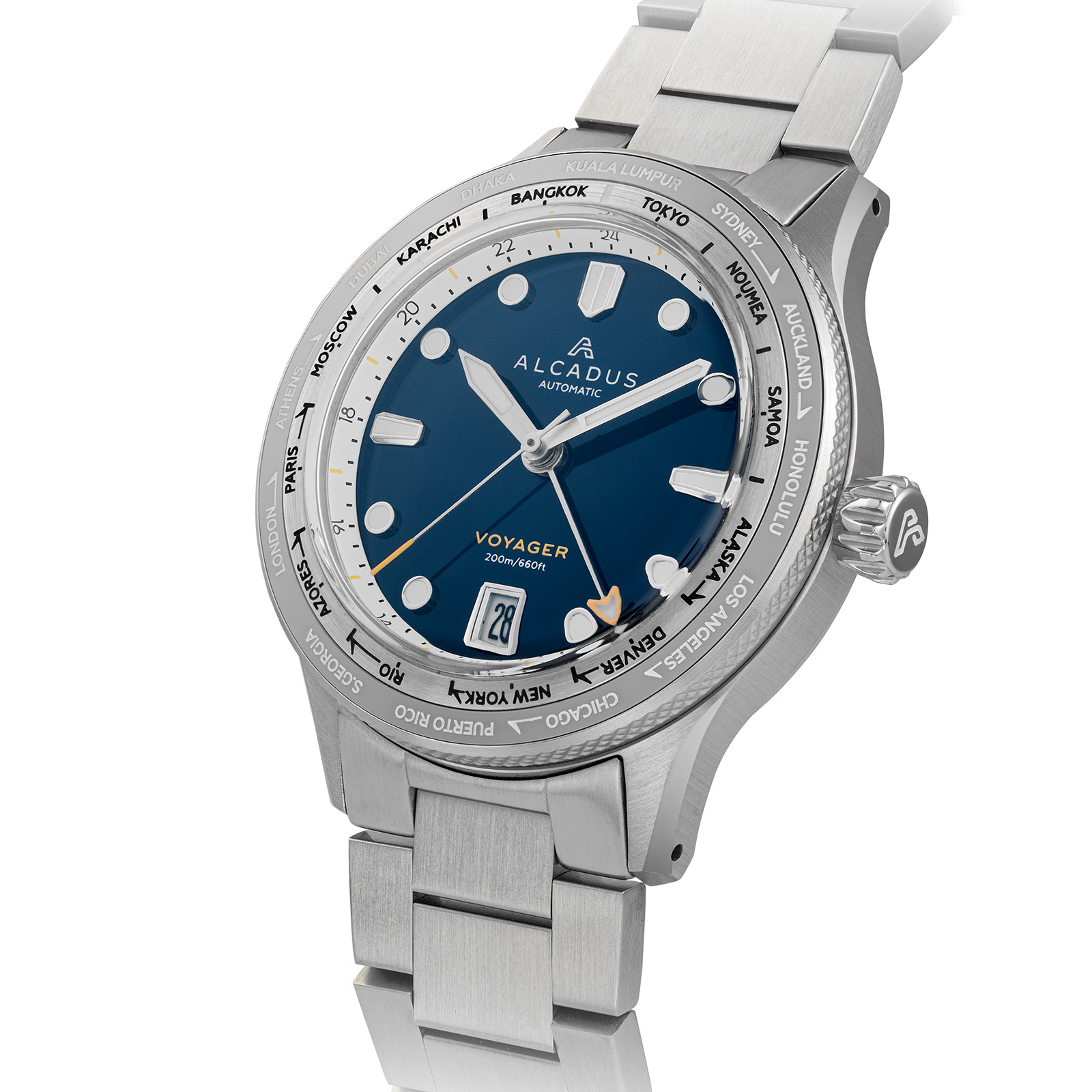 Alcadus Watches Voyager Worldtimer GMT